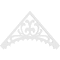 Ekena Millwork Pitch Genova Architectural Grade PVC Gable Pediment, 36"W x 21"H x 1"P (14/12) GPP036X021X100GEN - alternate 4